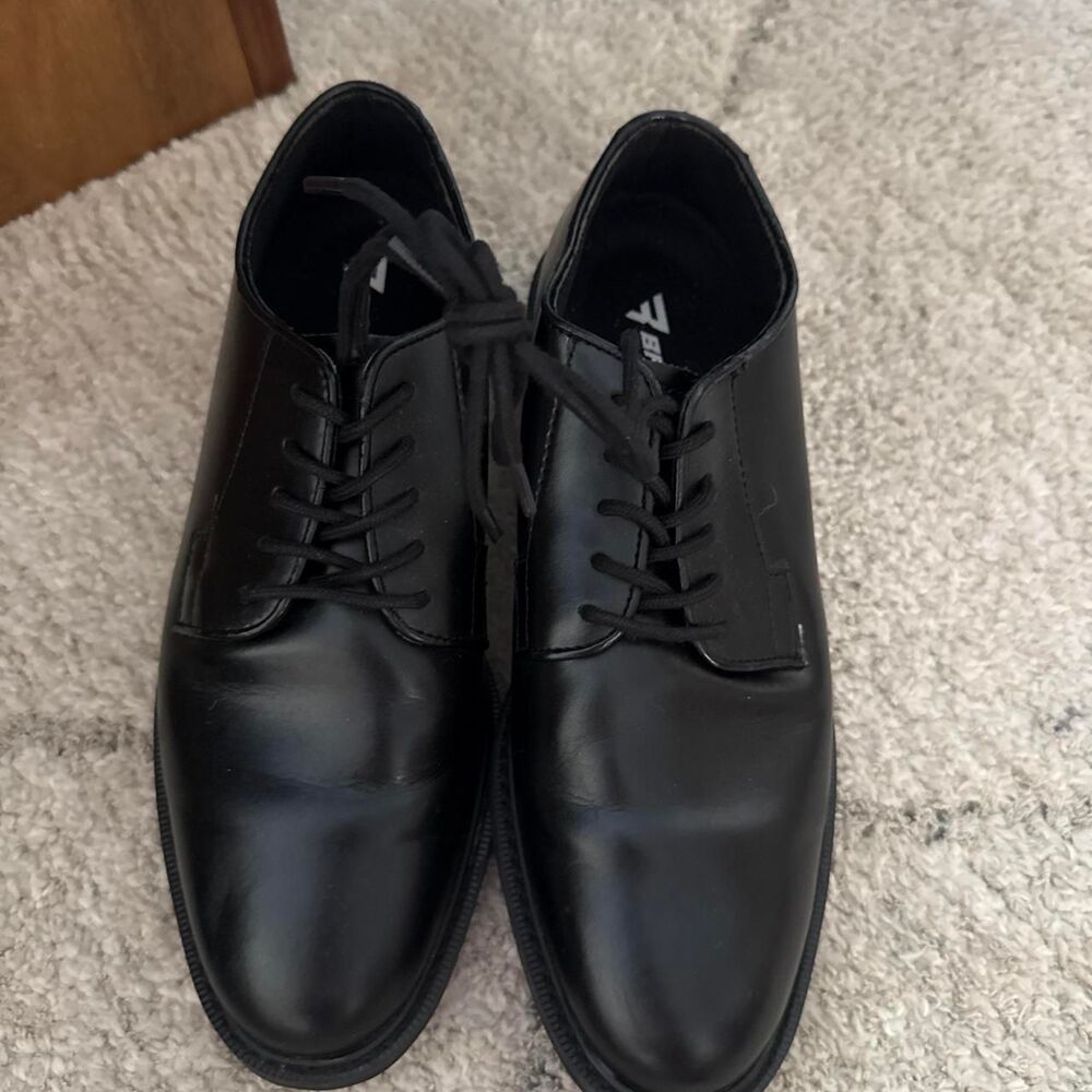 Bates Men's Black Oxfords